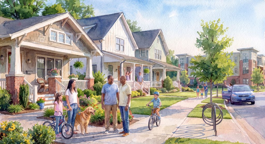 Conceptual rendering of a neighborhood at Provenance