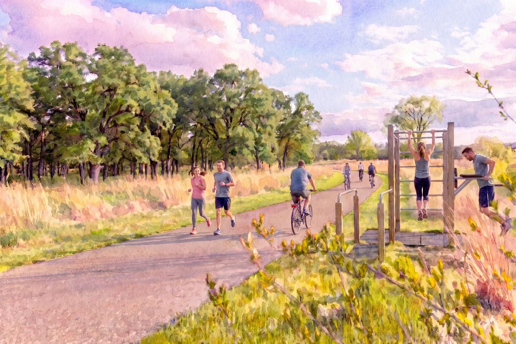 Conceptual rendering of Provenace open space