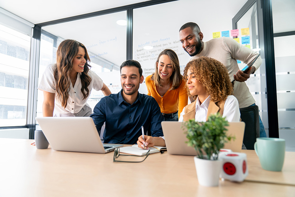 Group of office workers