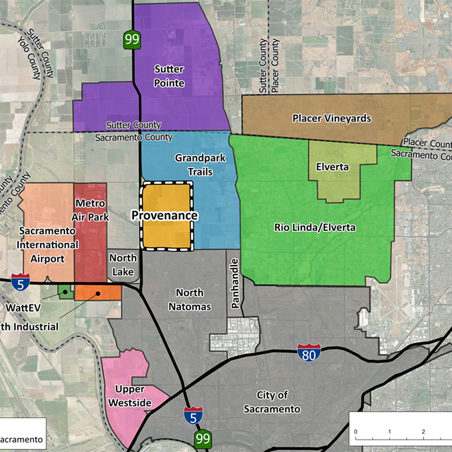 Provenance location map