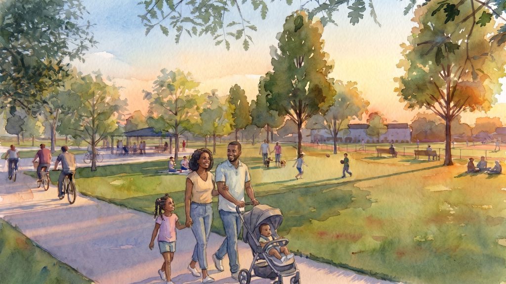 Conceptual rendering of open space at Provenance